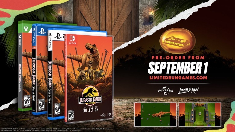 Collection de jeux Jurassic Park en série limitée, édition préhistorique