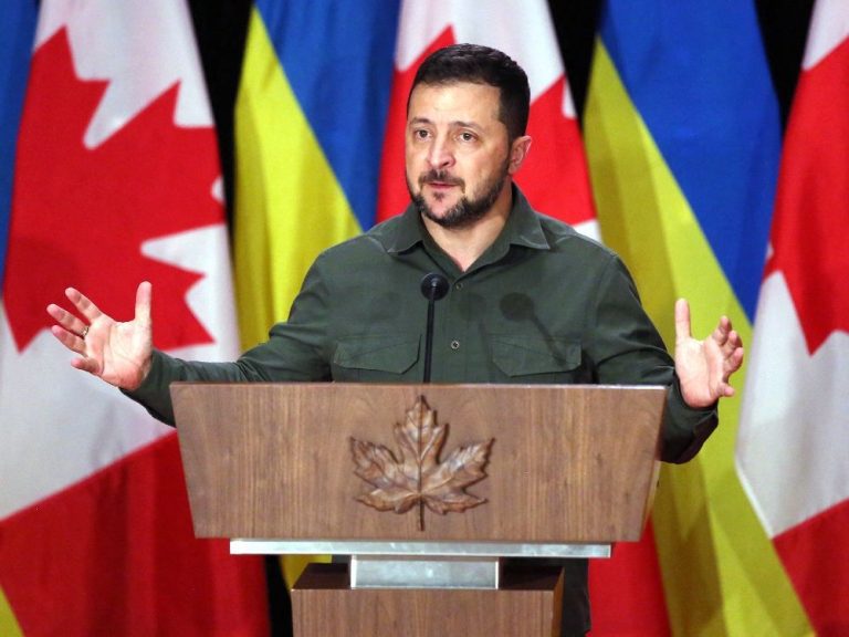 Volodymyr Zelenskyy appelle le Canada à utiliser ses « relations de force » pour rallier le soutien international à l’Ukraine