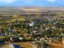 Cardston, en Alberta, situé à environ 80 kilomètres au sud-ouest de Lethbridge.