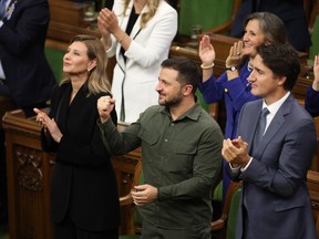 Volodymyr Zelensky, Justin Trudeau