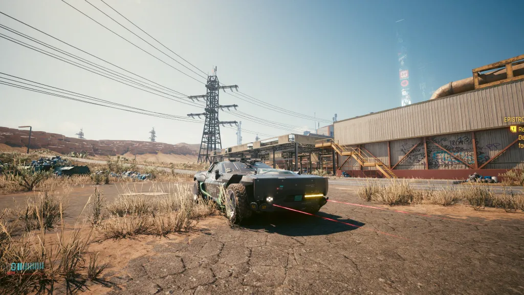 Ken Block pistolets de voiture cyberpunk 2077