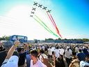 Une vue générale du village des fans lors de la cérémonie d'ouverture de la Ryder Cup 2023 au Marco Simone Golf Club.