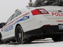 Une voiture de police de la police régionale de Durham.