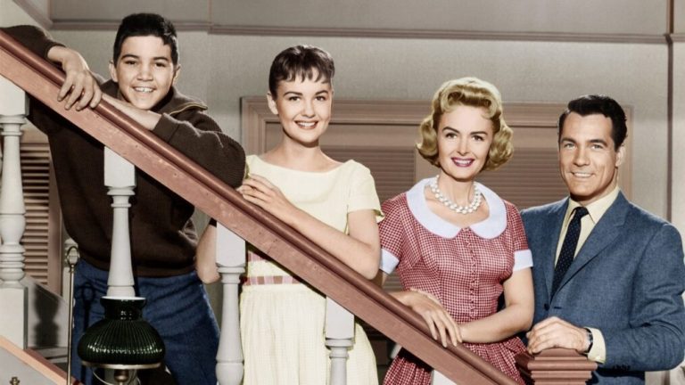 Paul Petersen, Shelley Fabares, Donna Reed, and Carl Betz in 