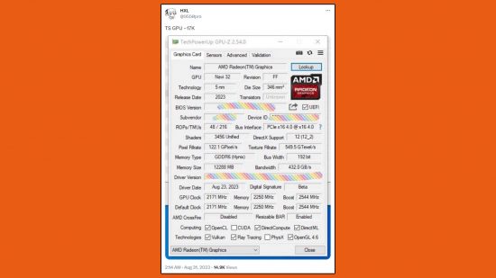 Fuite de référence AMD Radeon RX 7700 XT : un tweet de l'utilisateur HXL montre une fuite de données de référence pour le RX 7700 XT.