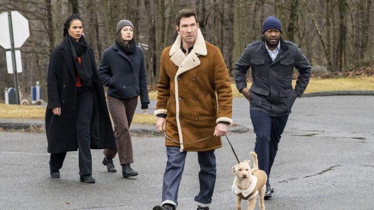 FBI: Most Wanted Task Force with Remy walking a dog