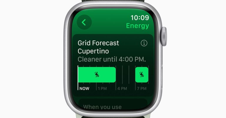 Apple apporte Grid Forecast à Apple Home pour vous indiquer quand vous utilisez de l’énergie propre