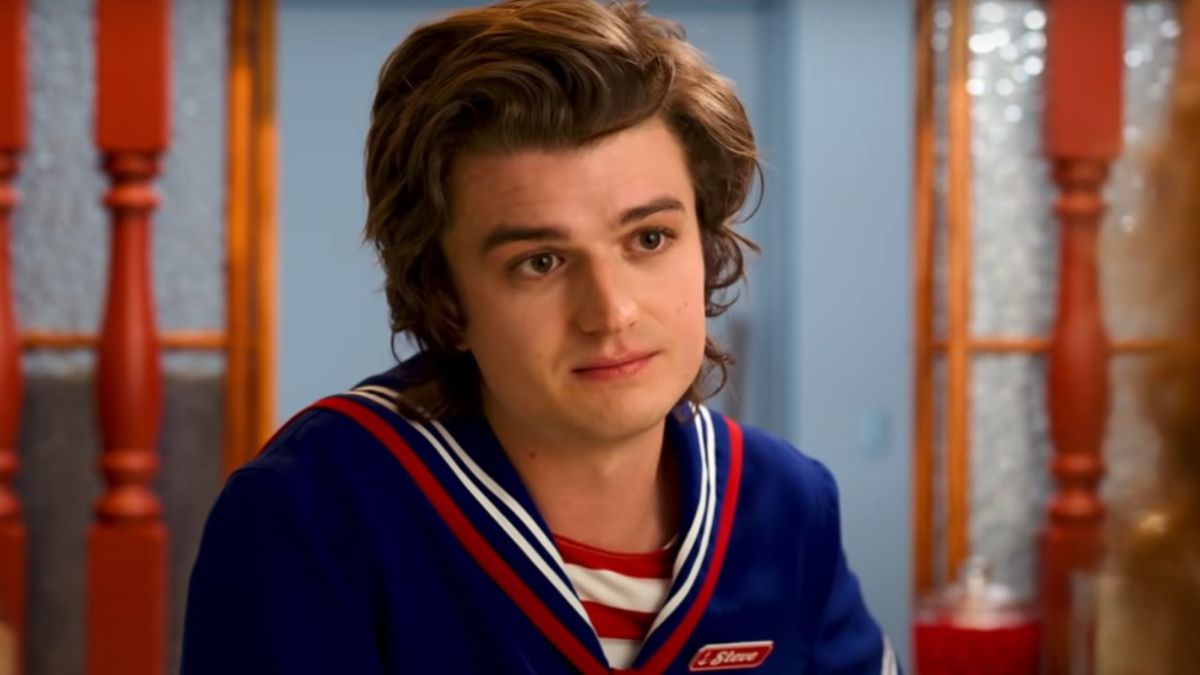 Joe Keery as Steve Harrington on Stranger Things.