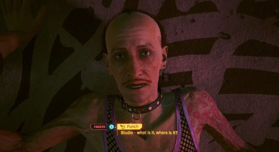 cyberpunk 2077 fingers gets punched