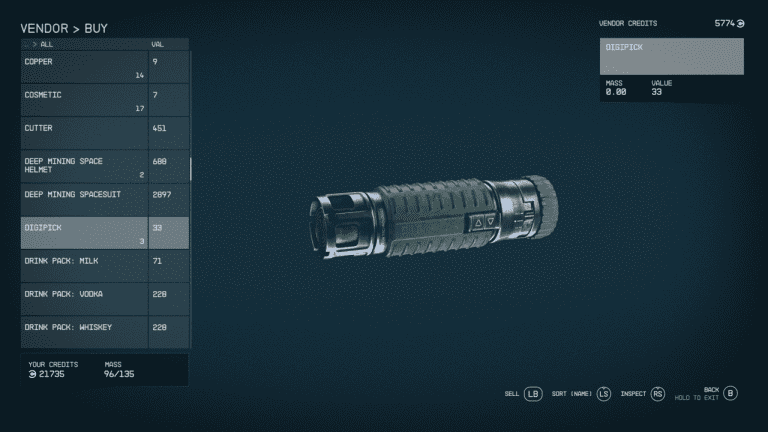 Comment obtenir plus de Digipicks (Lockpicks) dans Starfield
