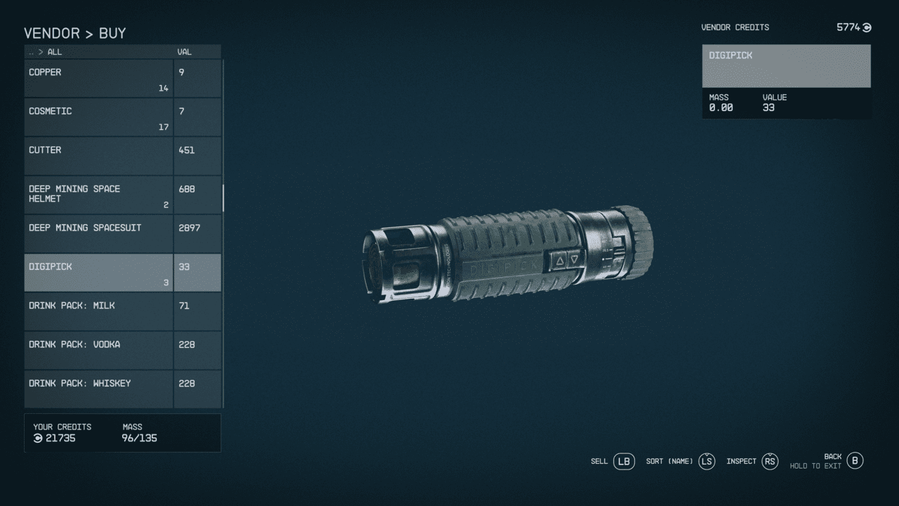 Comment obtenir plus de Digipicks (Lockpicks) dans Starfield
