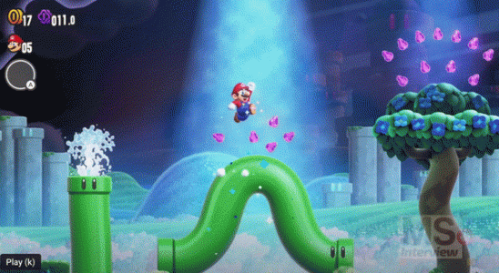 Mario Wonder interview GIF