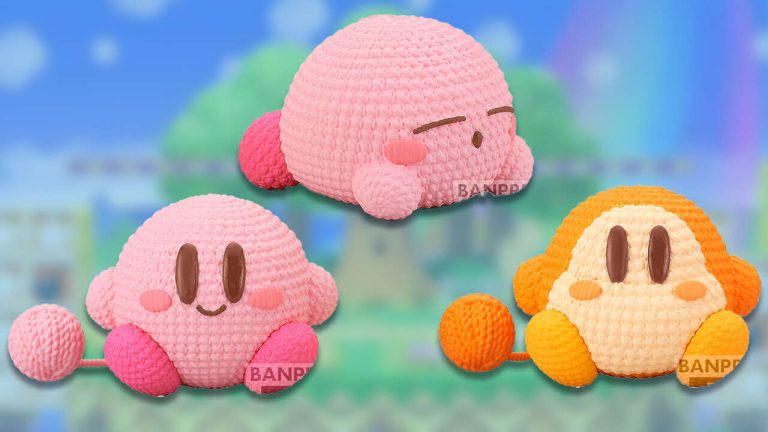 Découvrez ces adorables figurines Kirby en tricot
