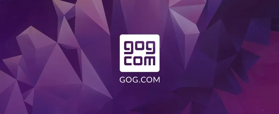 The GOG.com logo on a purple background.