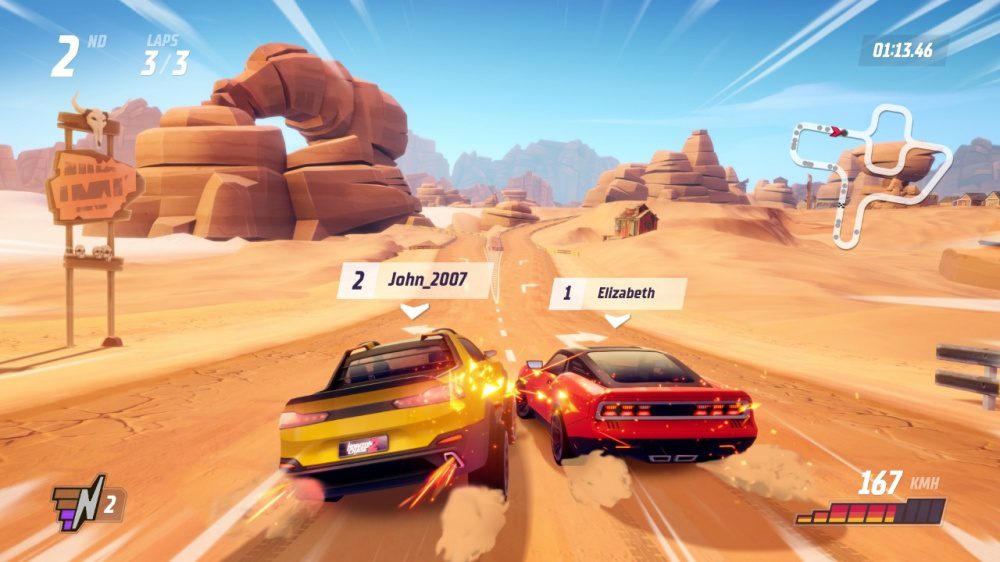 Gameplay d'Horizon Chase 2 sur Switch
