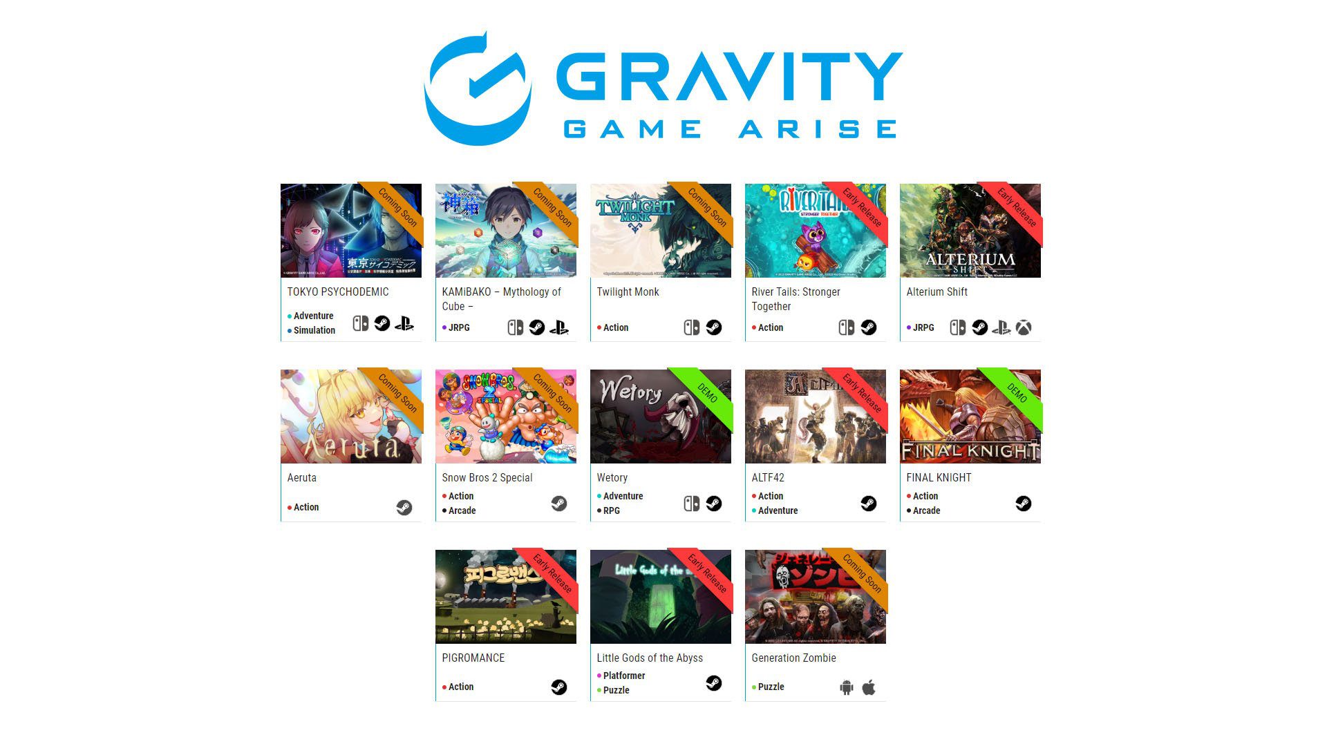 Gravity Game Arise annonce la programmation du TGS 2023    
