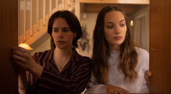 Maddie Ziegler and Emily Hampshire in Fitting In