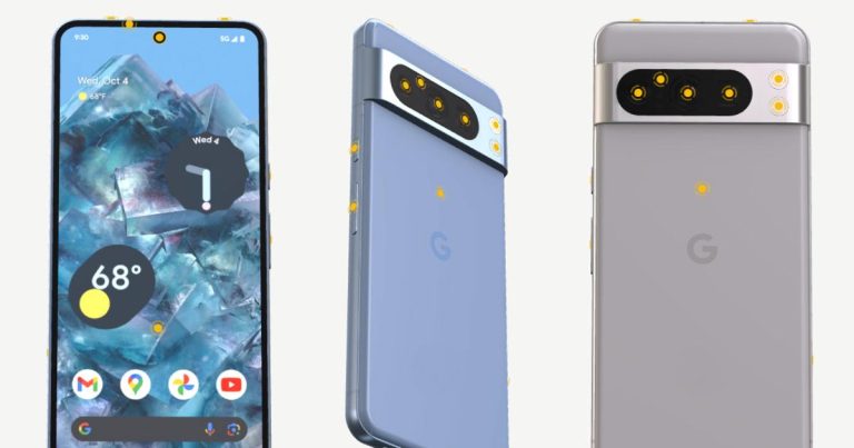 La dernière fuite du Pixel 8 Pro de Google montre le capteur de température, les couleurs et plus encore