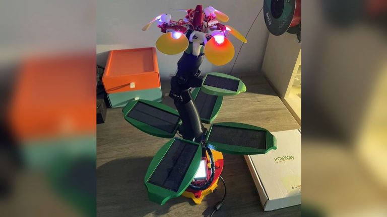 La fleur solaire Raspberry Pi Pico suit la lumière