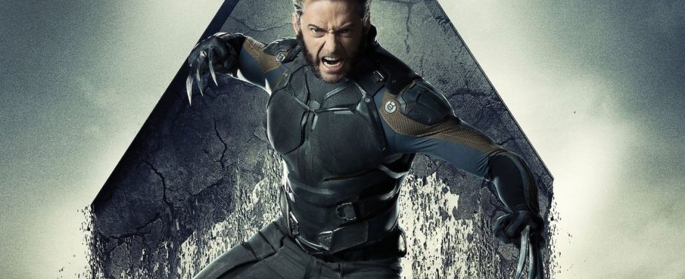 Older Wolverine with adamantium claws out in X-Men: Days of Future Past