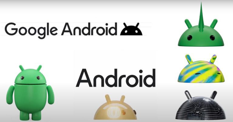 Le logo Android fait peau neuve et un bugdroid 3D