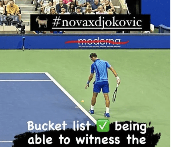 Le quart-arrière des Superstar Jets semble lancer à Djokovic des éloges anti-vax