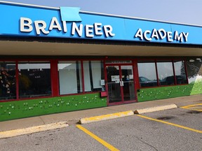 La Braineer Academy, située dans le nord-ouest de Calgary, est l'une des nombreuses garderies touchées par une épidémie d'E. coli.  Photo prise à Calgary le lundi 4 septembre 2023.