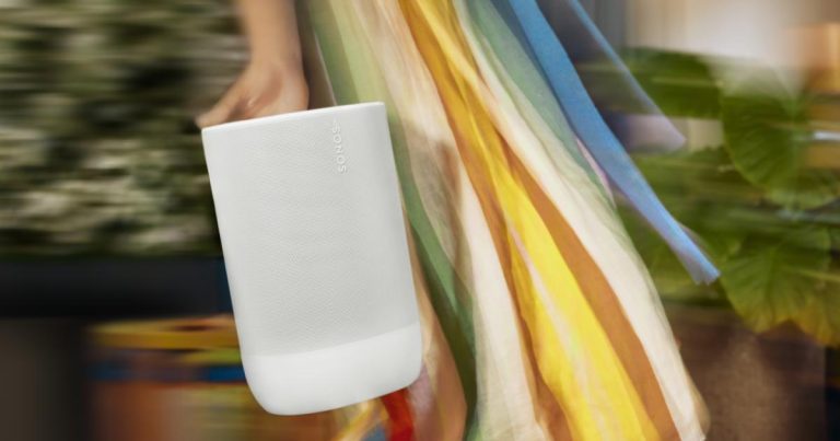 L’enceinte portable Sonos Move 2 a une autonomie deux fois supérieure à celle de son prédécesseur