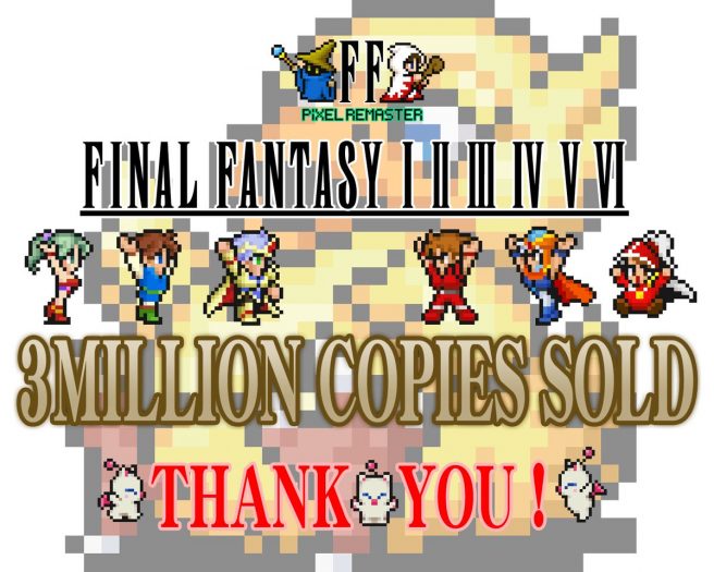 Final Fantasy Pixel Remaster trois millions