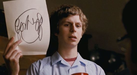 Michael Cera in Scott Pilgrim vs. The World.