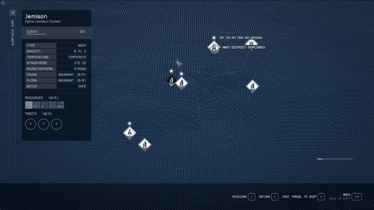 Starfield map