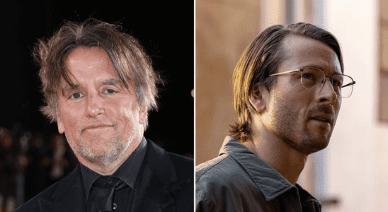 Richard Linklater, Glenn Powell in 'Hit Man'