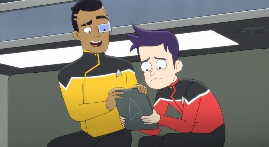 Star Trek : le clip exclusif de Lower Decks montre Boimler de Jack Quaid paniqué à cause d'un quiz sur la mémoire