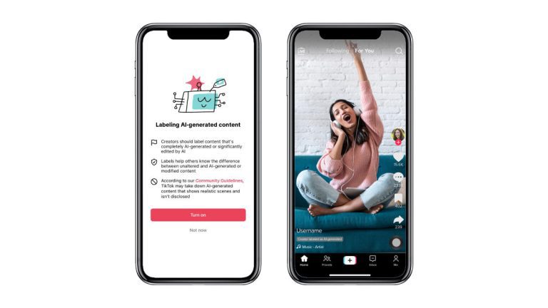 TikTok permet désormais aux créateurs d’étiqueter le contenu généré par l’IA