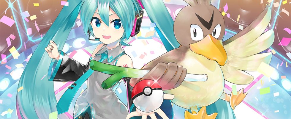 A music and art collabration between Pokemon and Hatsune Miku has started