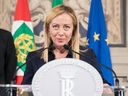 La Première ministre italienne Giorgia Meloni.  (Photo de Francesco AMMENDOLA / Bureau de Presse du Quirinale / AFP) 