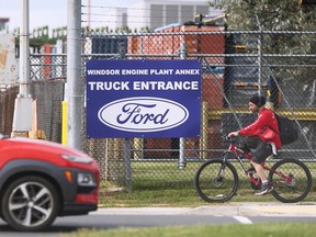 L'annexe de l'usine de moteurs Ford Windsor à Windsor est présentée le mardi 19 septembre 2023.