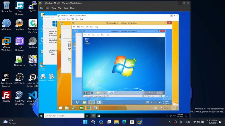 Winception : exécuter simultanément les cinq derniers systèmes d’exploitation de Microsoft