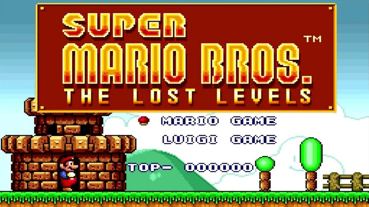 super mario bros en-tête des niveaux perdus