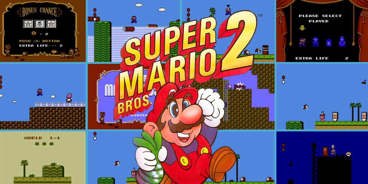 super mario bros 2 en-tête