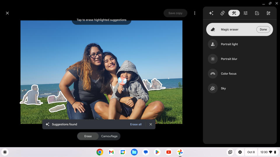 Gomme magique Google Photos