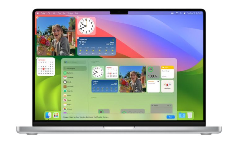 Comment configurer des widgets dans macOS Sonoma