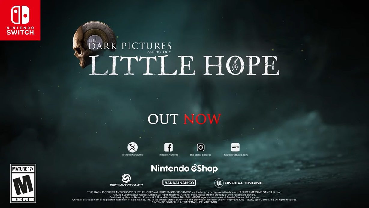 Bande-annonce de lancement de Little Hope Switch
