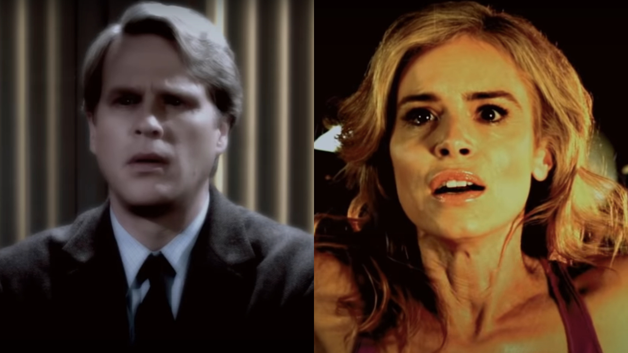 Cary Elwes et Betsy Russell dans Saw 3D, photographiés côte à côte.