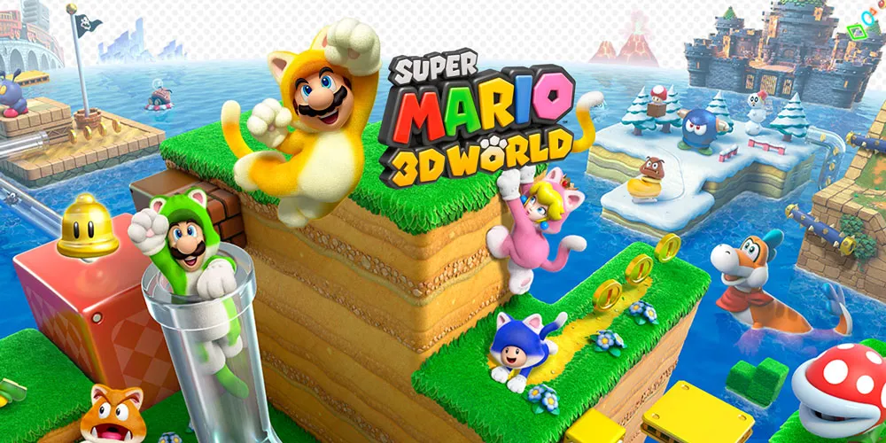 En-tête de Super Mario 3D World pour une liste classée des jeux Mario 3D