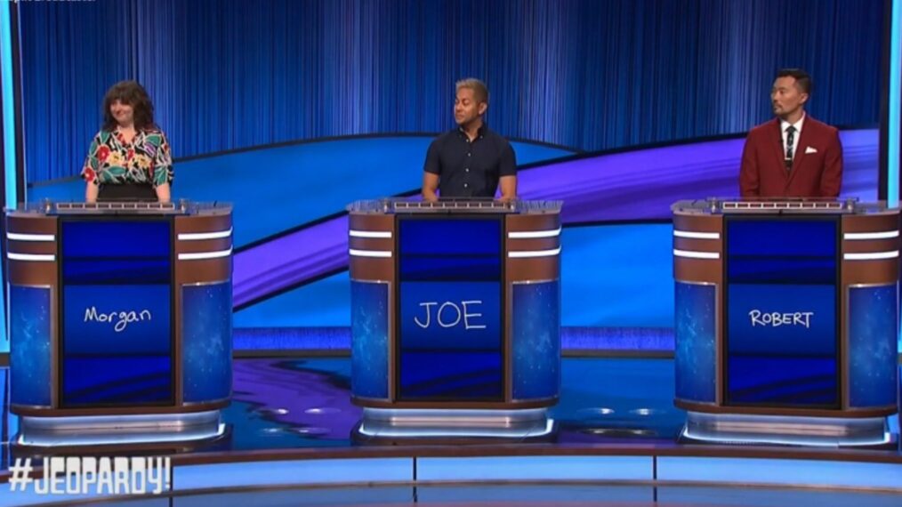 Jeopardy October 10 2023 Robert Kaine, Joe Velasco, Morgan Briles