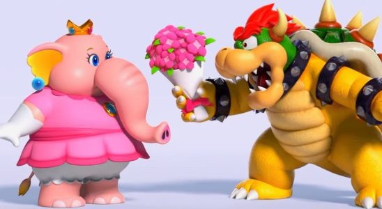 Aléatoire : Bowser essaie de courtiser Elephant Peach dans Super Mario Bros. Wonder Ad