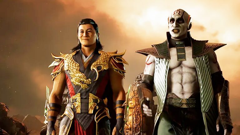 Header for Mortal Kombat 1 (MK1) article on how the game is fundamentally a return to the wildness of the PS2-era for the franchise. The image shows Shang-Tsung and Quan Chi.