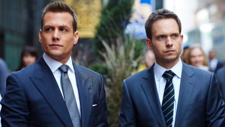 Gabriel Macht and Patrick J. Adams in 