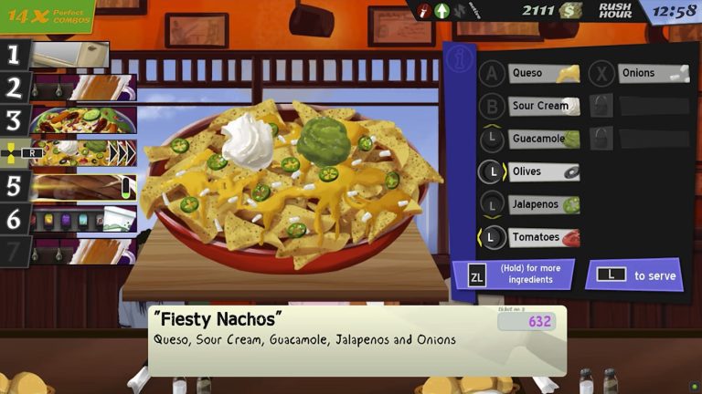 Cuisinez, servez, délicieux 1 gameplay Switch
